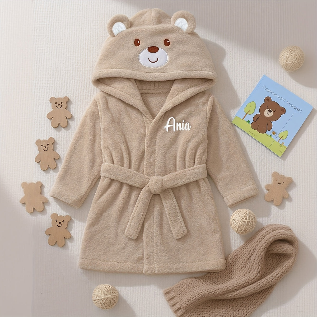 Bear Style - White Embroidery Thread / Font 1 Image
