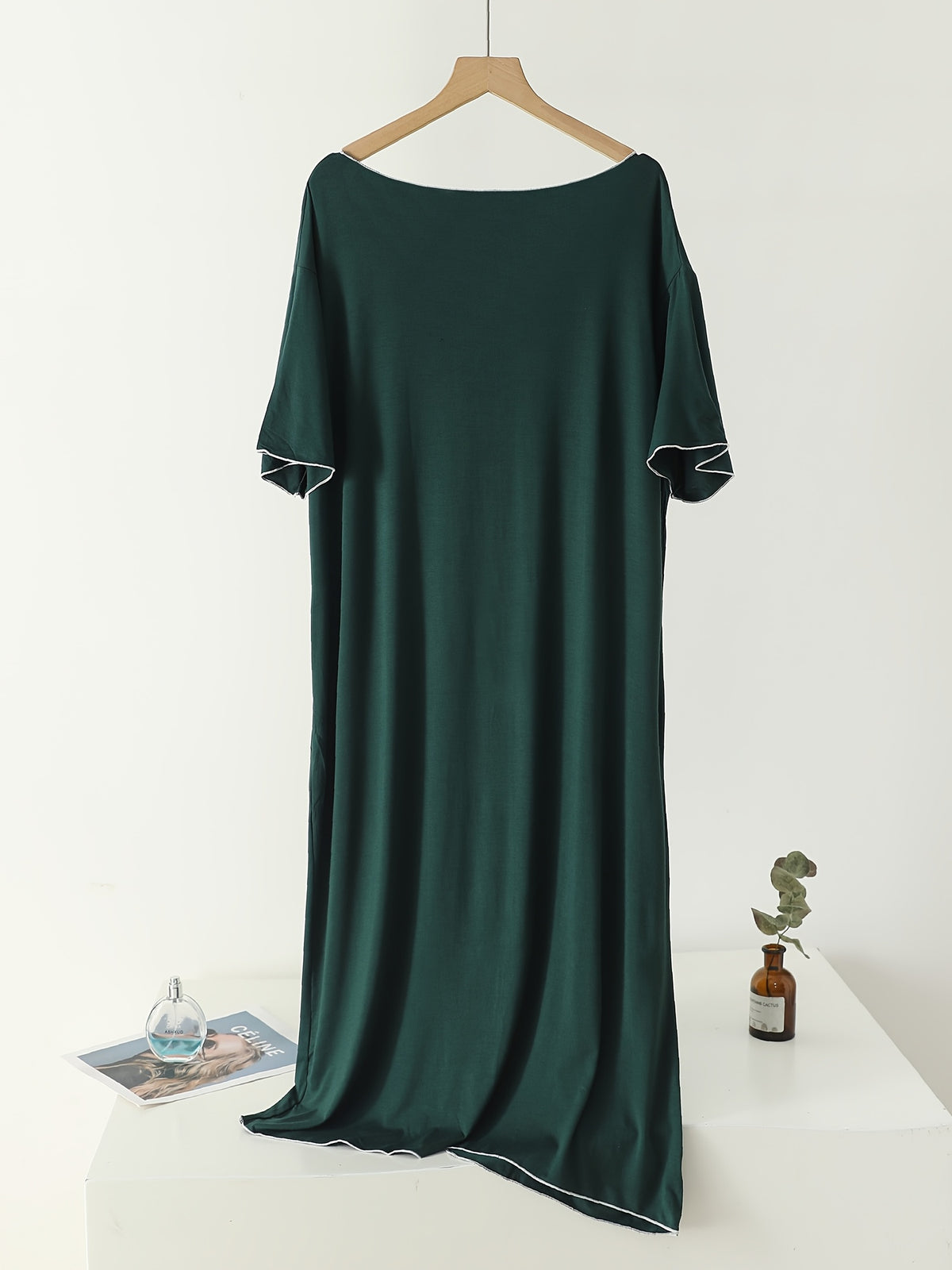 Women's plus size modal nightdress, two pack