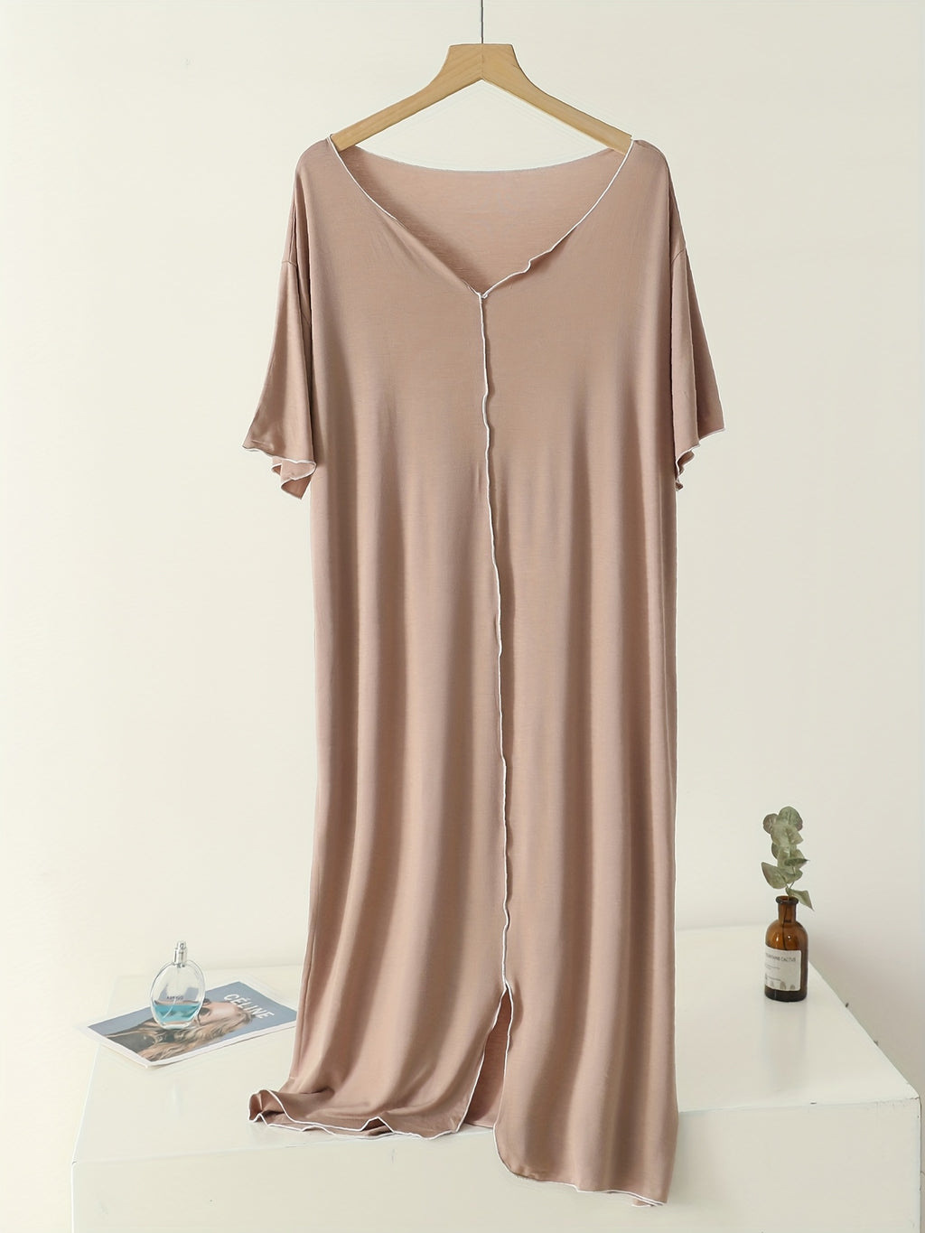 Women's plus size modal nightdress, two pack