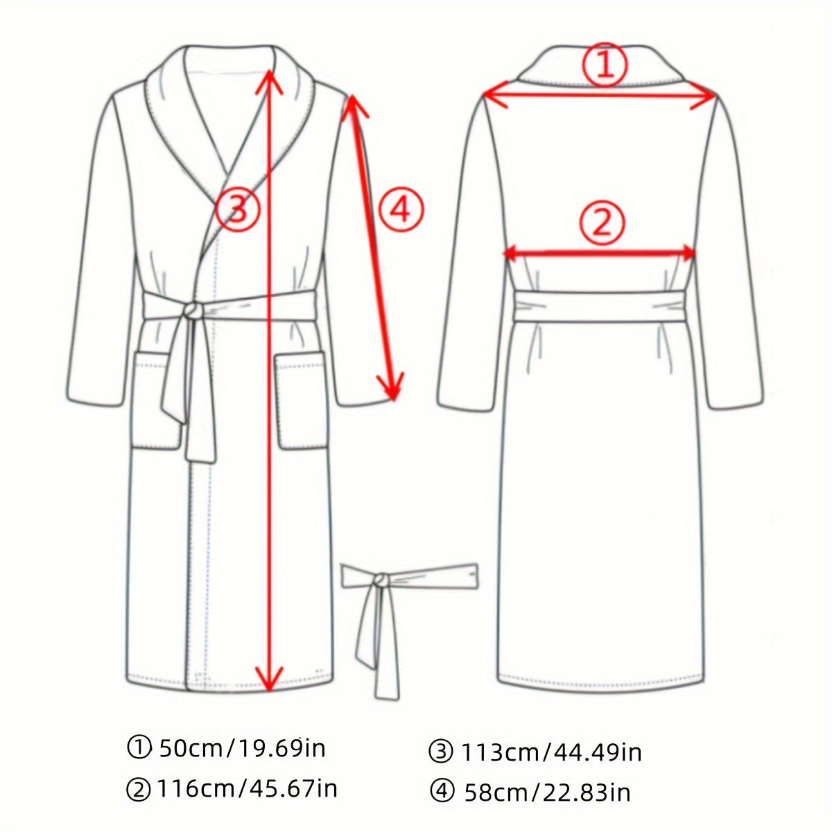 Women's navy long fleece bathrobe