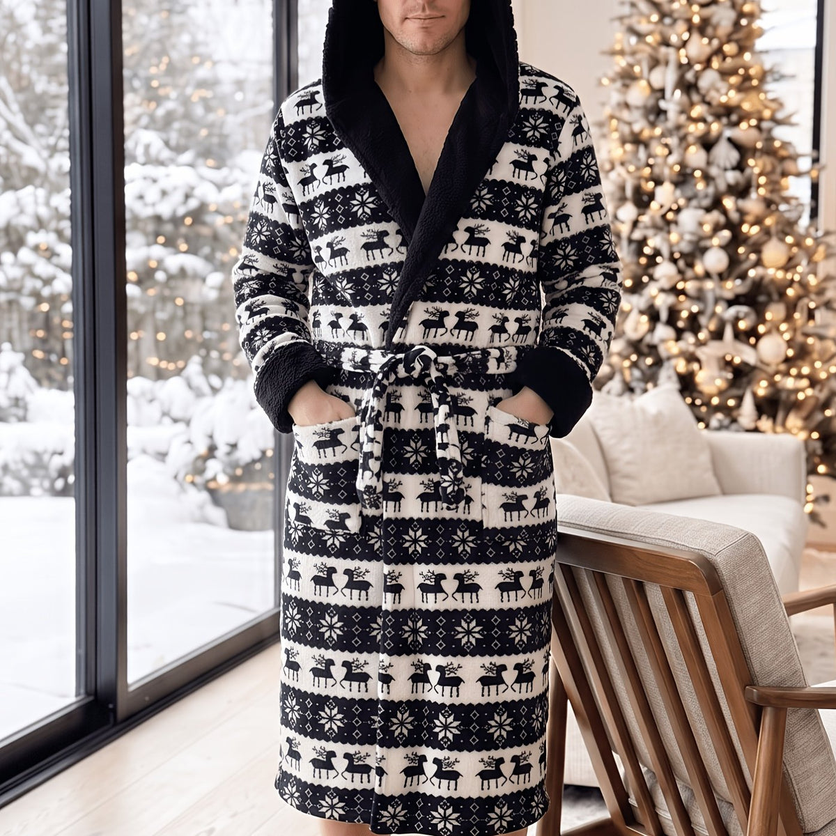 Black Fawn Bathrobe Image
