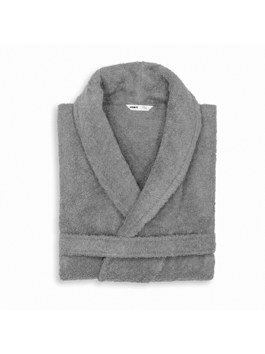 Unisex long terry towelling bathrobe