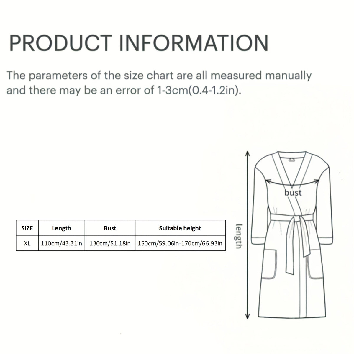 Fleece bathrobe