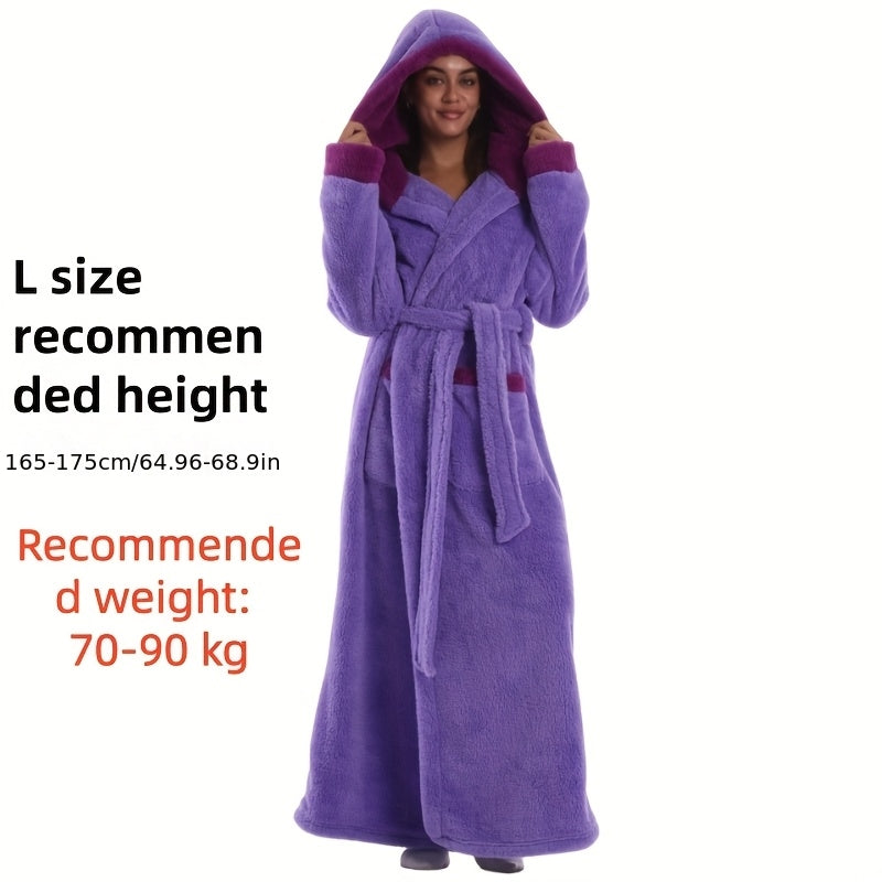 Purple Hooded Robe / L