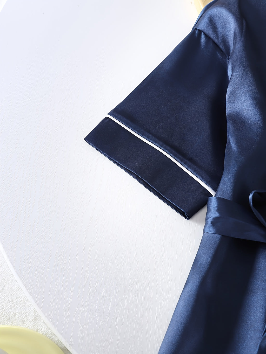 Girls' navy dressing gown