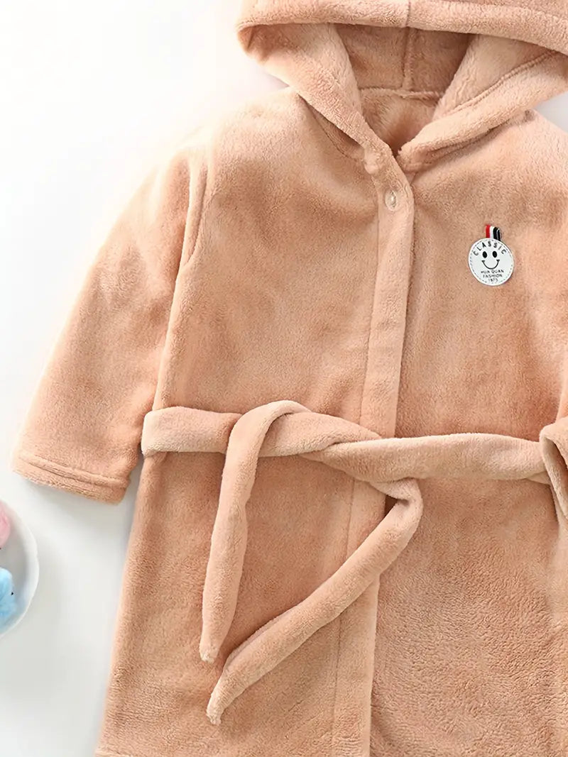 Peignoir de Bain Enfant Chaud Couleur Unie — photo 17