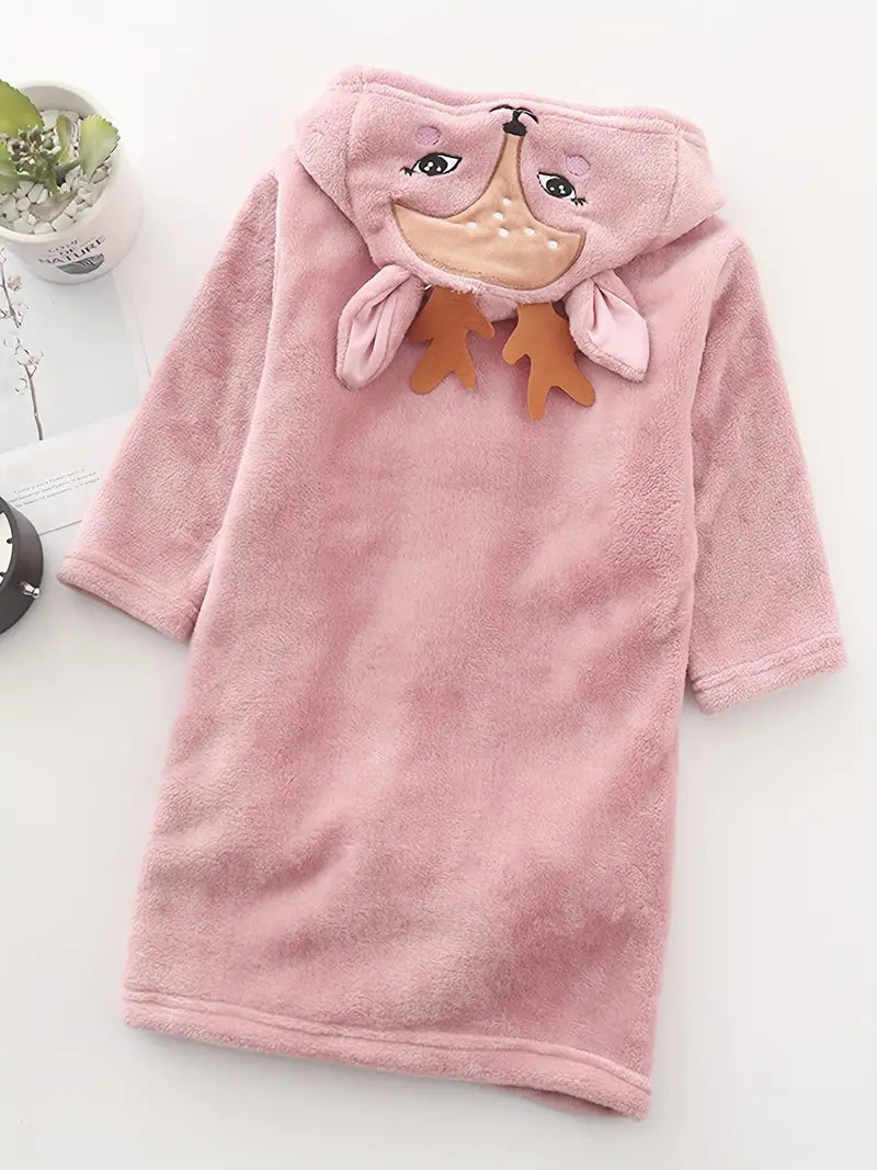 Peignoir de Bain Enfant Éponge avec Motif de Cerf — photo 2