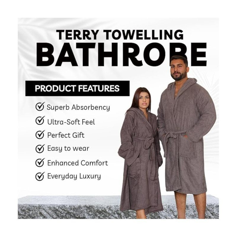 Unisex terry towelling bathrobe, luxury