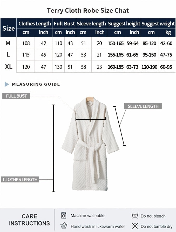 Unisex red tartan towelling bathrobe