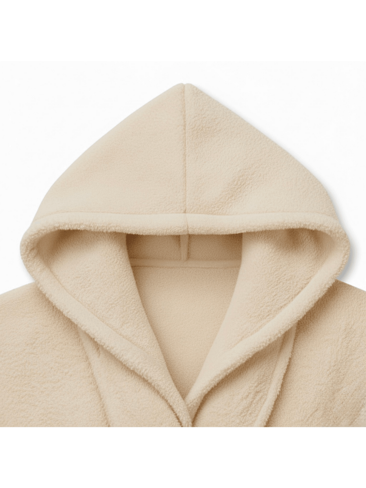 Unisex hooded terry towelling bathrobe