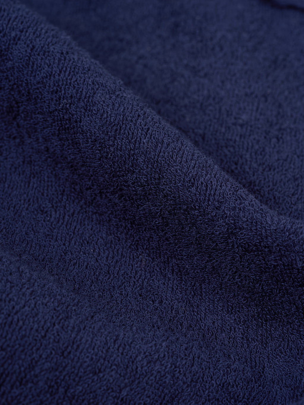Unisex blue towelling bathrobe