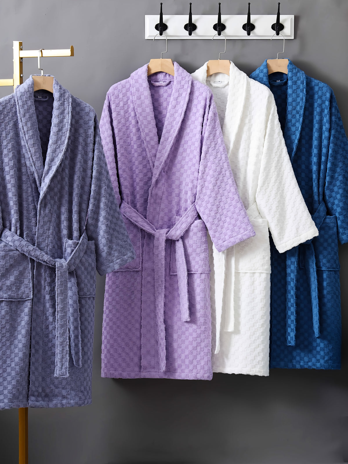 Women's fleece bathrobe his and hers