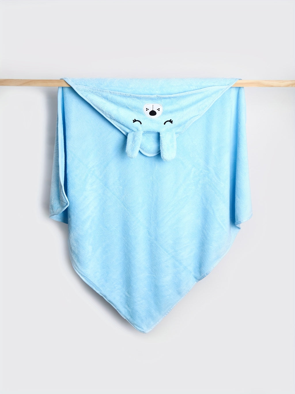 Baby hooded bathrobe