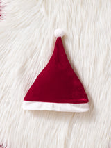 Baby red long fluffy fleece dressing gown