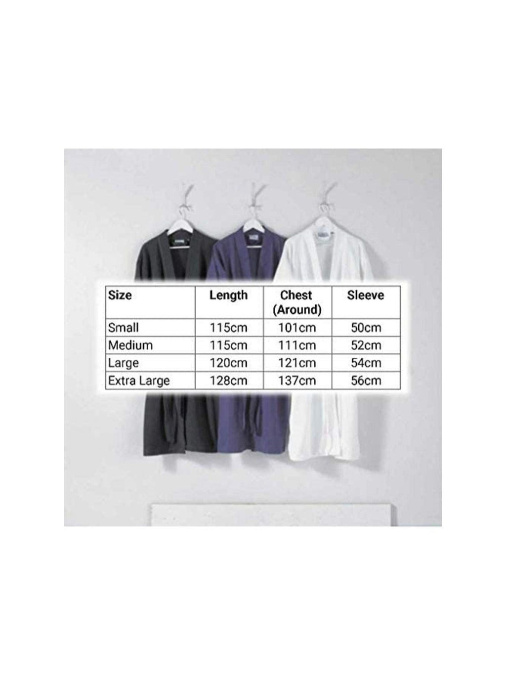Unisex grey waffle bathrobe