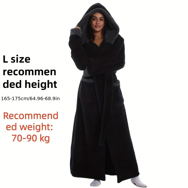 Black Hooded Robe / L