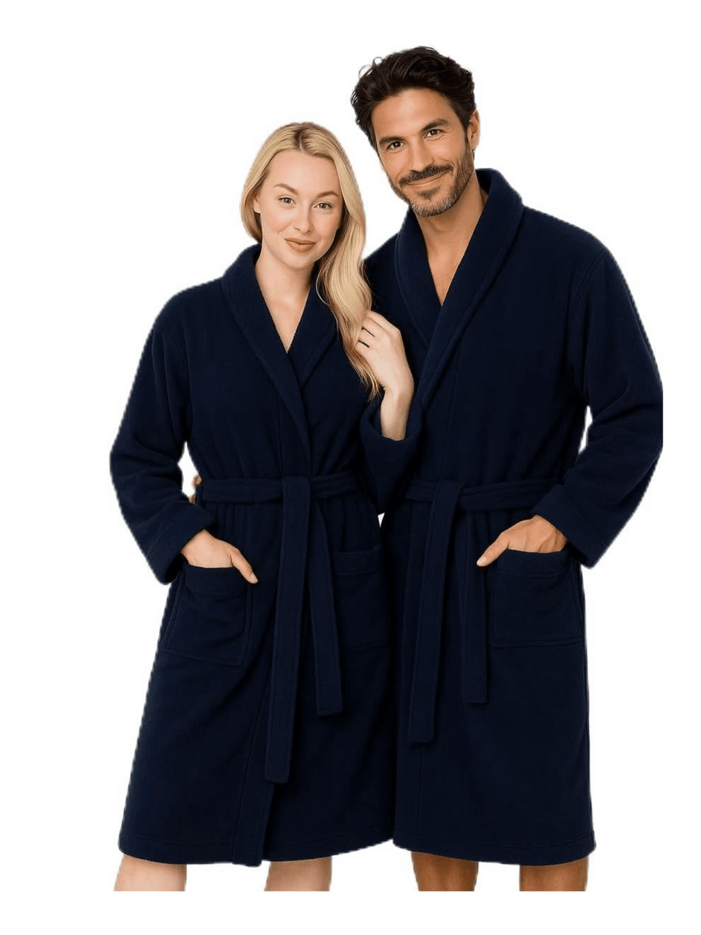 Unisex towelling bathrobe