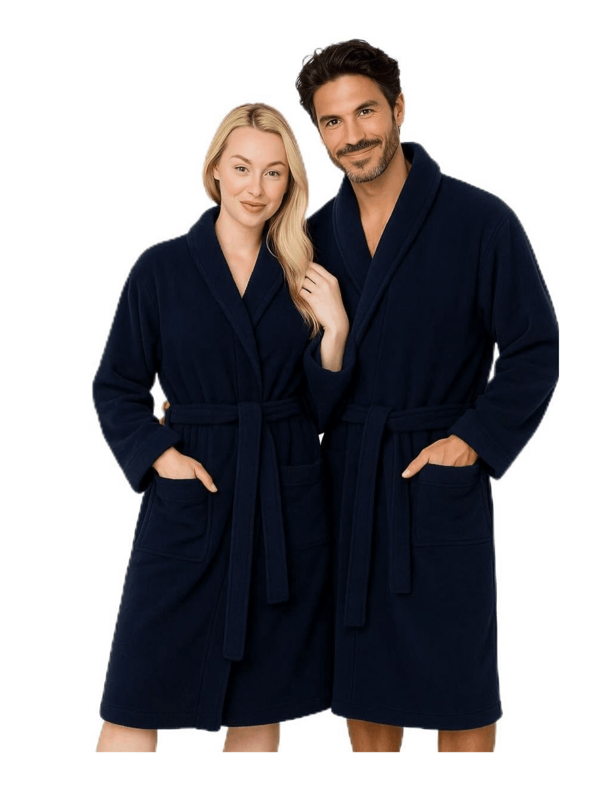 Unisex towelling bathrobe