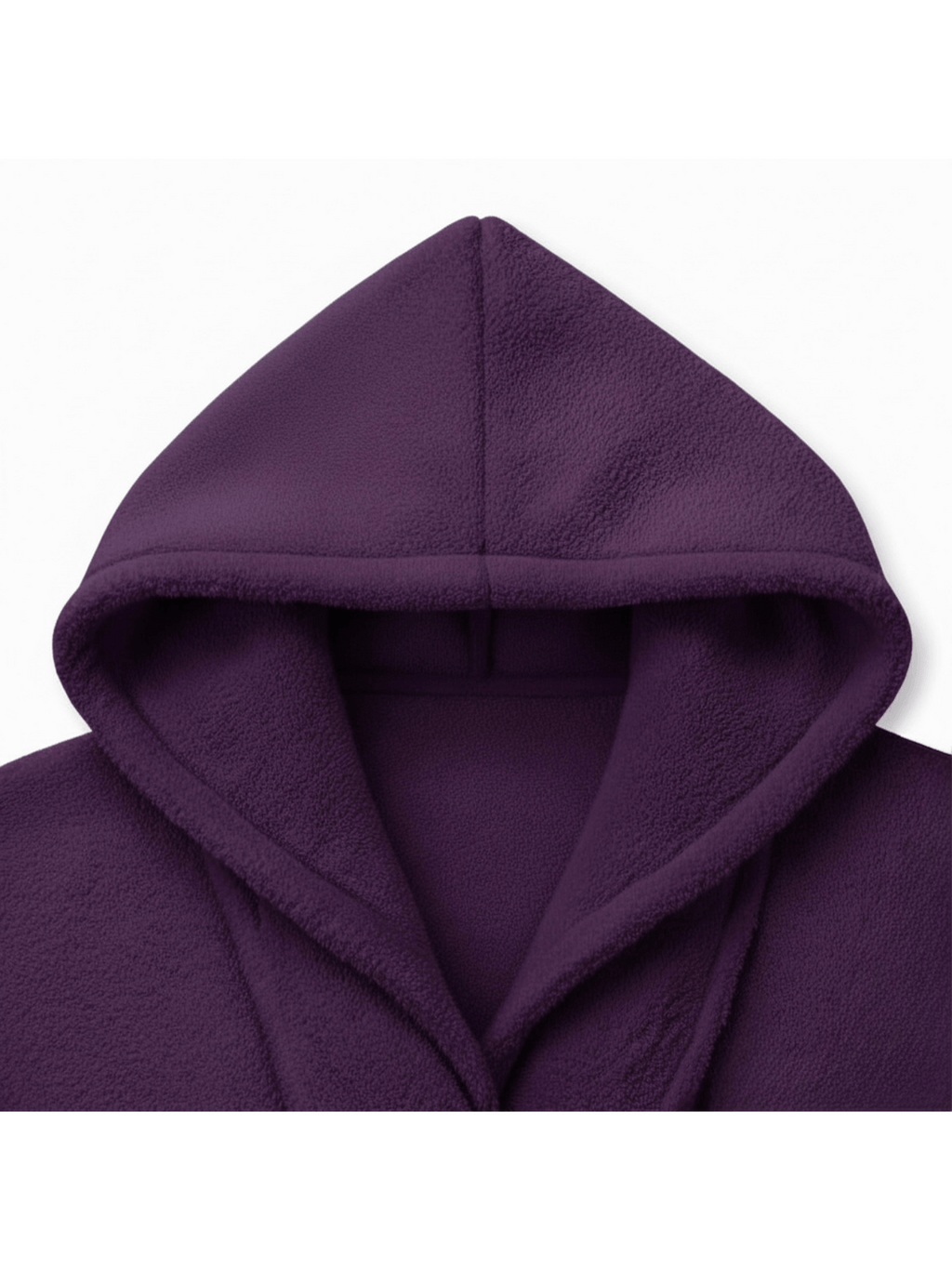 Unisex hooded terry towelling bathrobe