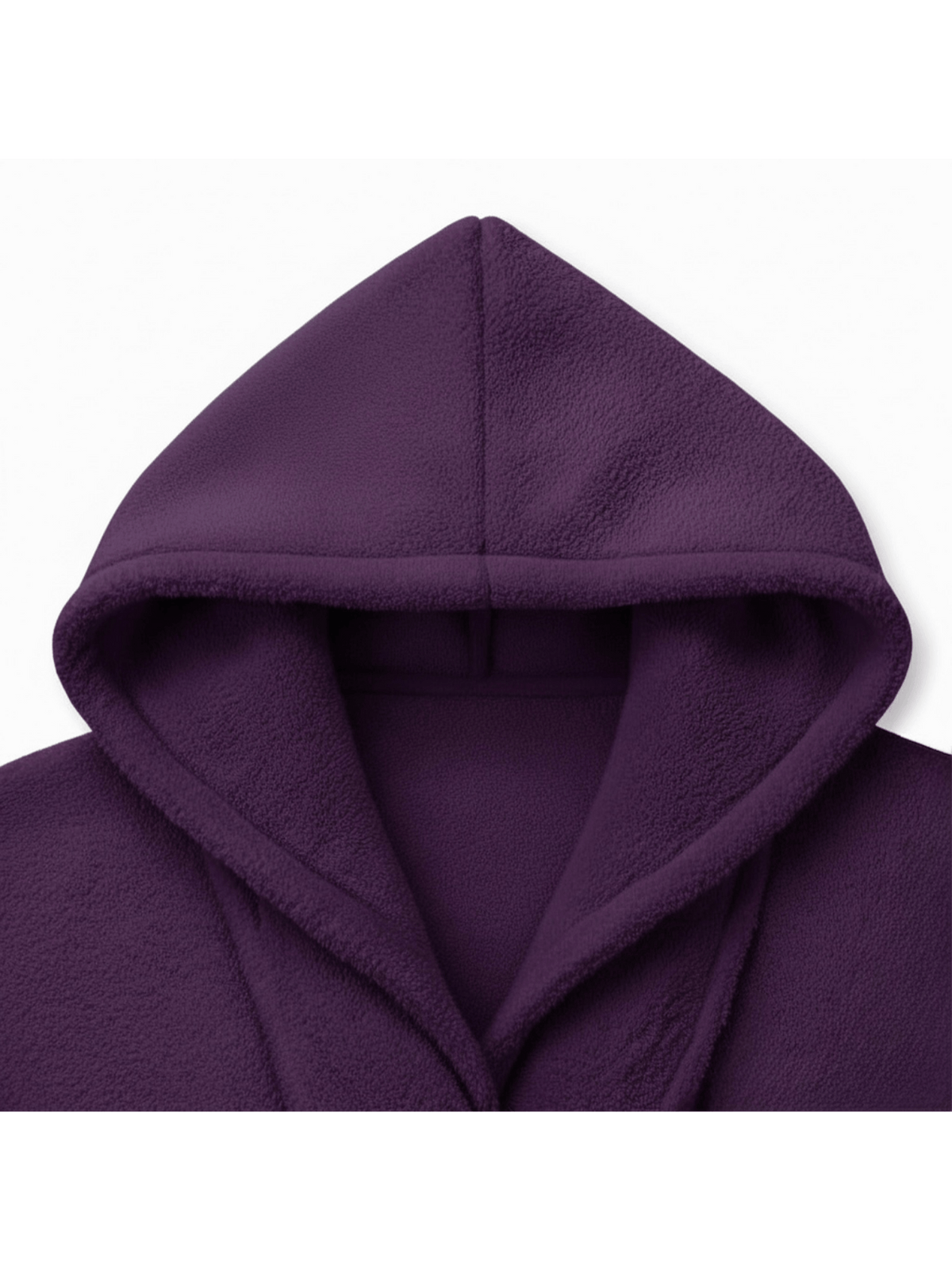 Unisex hooded terry towelling bathrobe