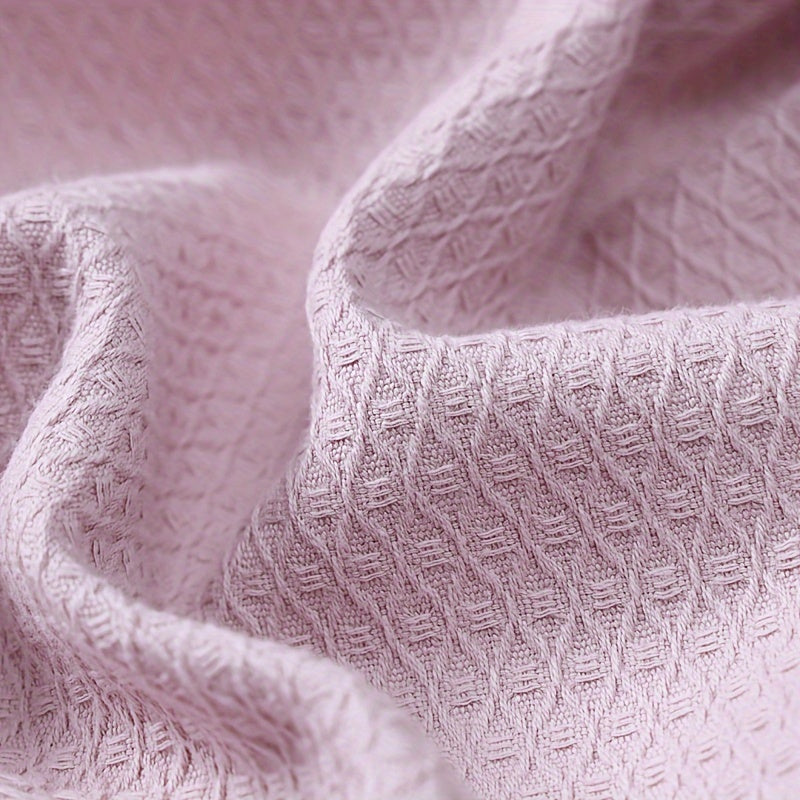 Unisex waffle bathrobe