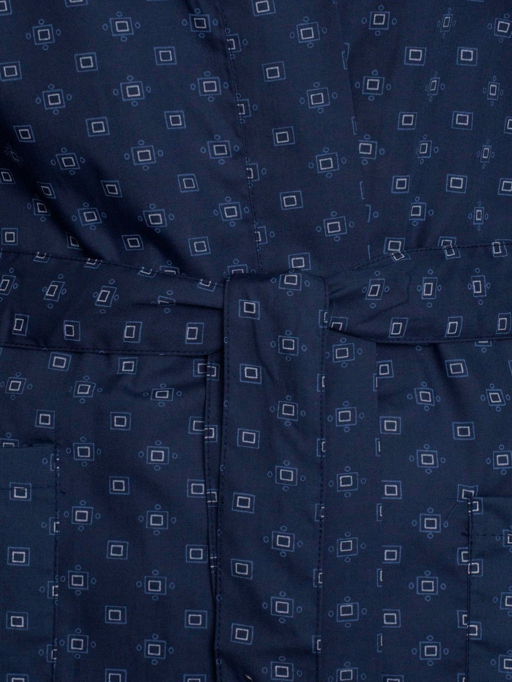 Men's long cotton bathrobe