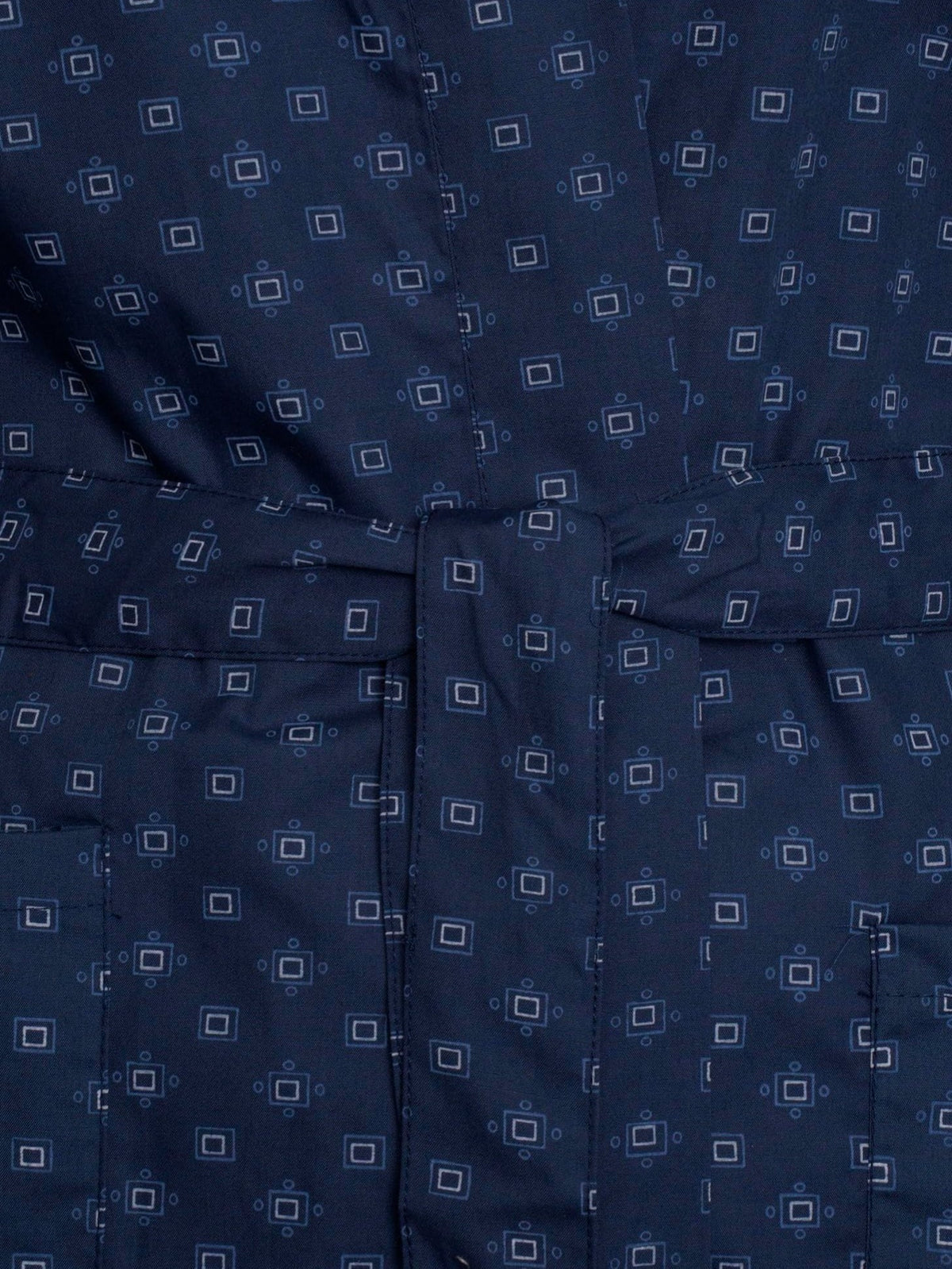 Men's long cotton bathrobe