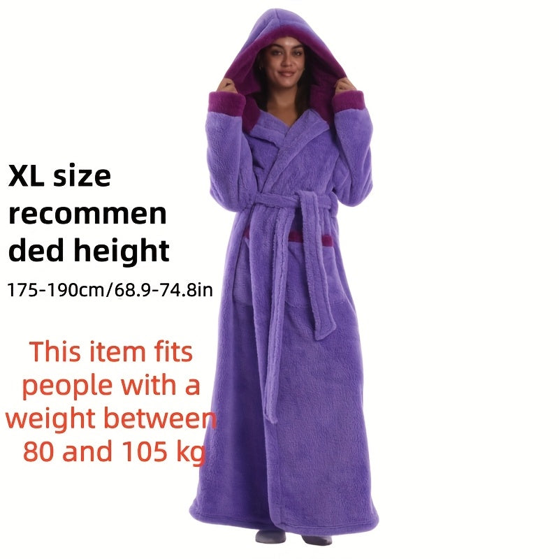 Purple Hooded Robe / XL