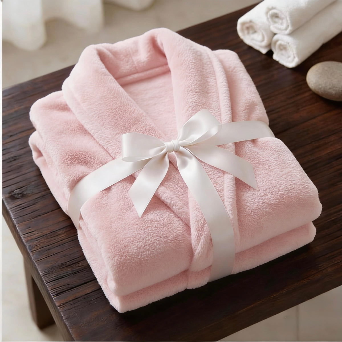 Unisex cotton bathrobe