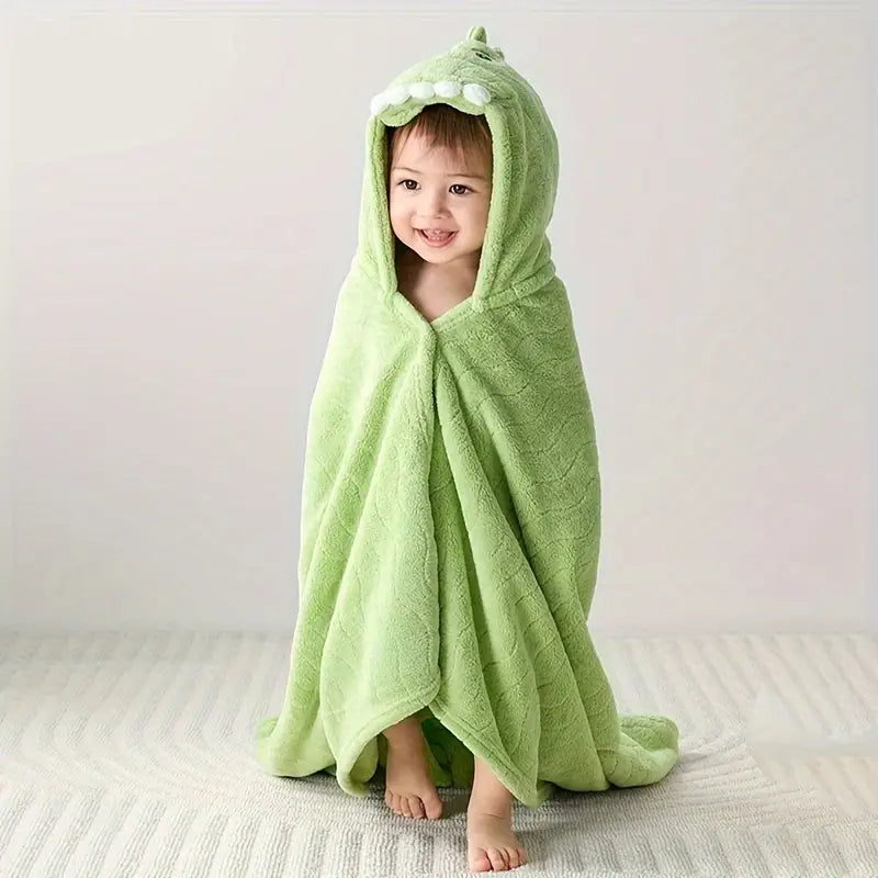 Baby hooded bathrobe, dinosaur