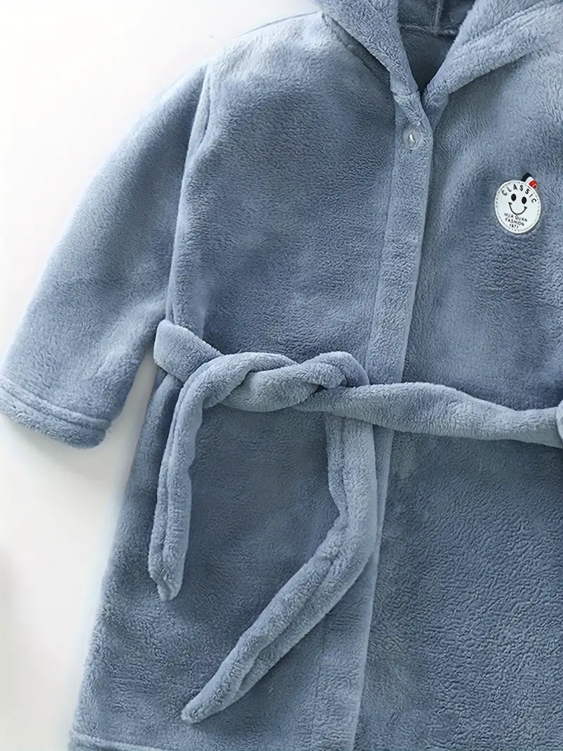 Peignoir de Bain Enfant Chaud Couleur Unie — photo 15