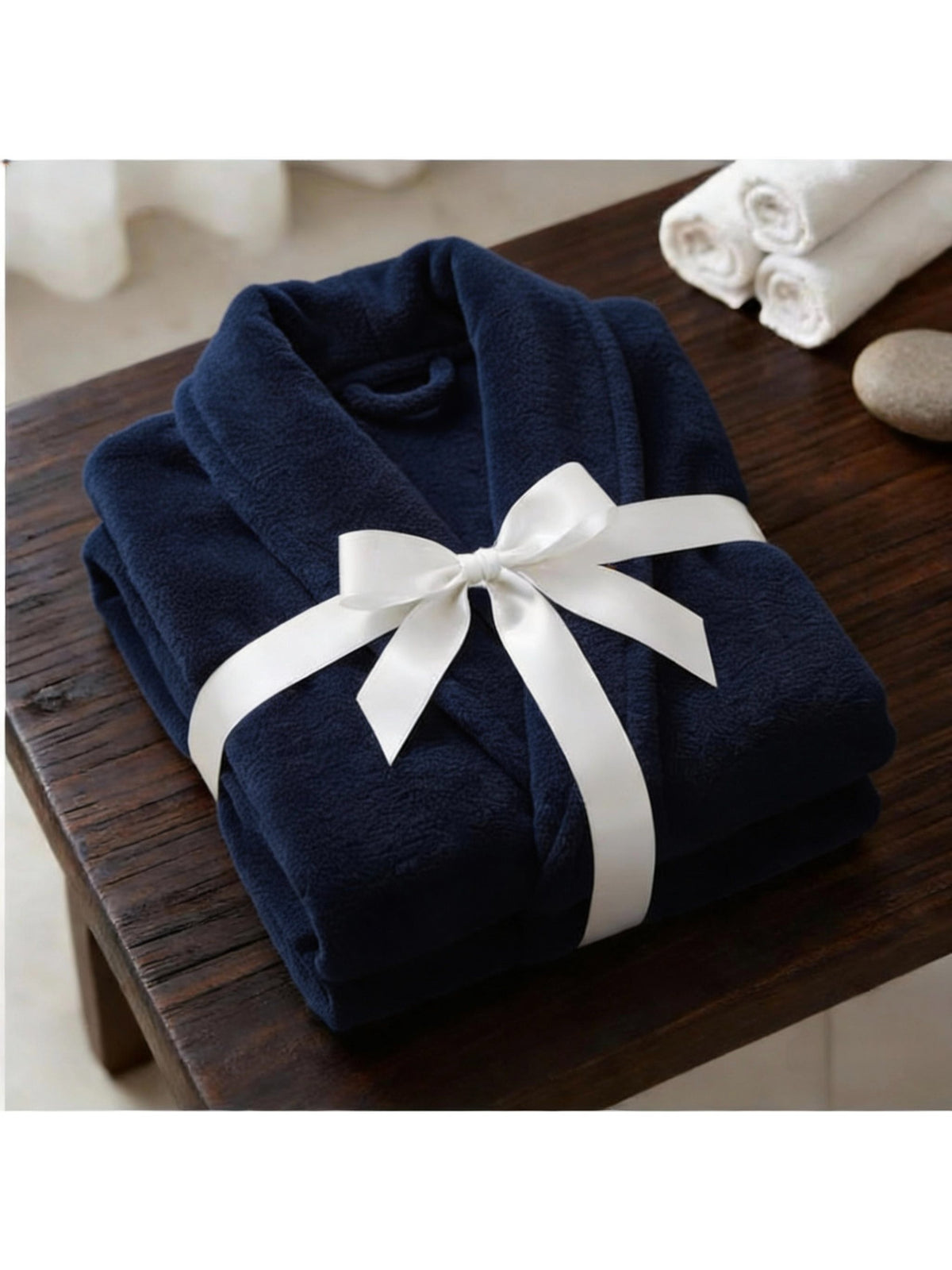 Unisex cotton bathrobe